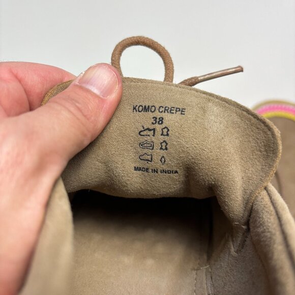 Laidback London Komo Crochet Moccasin Gum Sole Boho EU 38 Artsy Boho Anthro - Picture 8 of 8